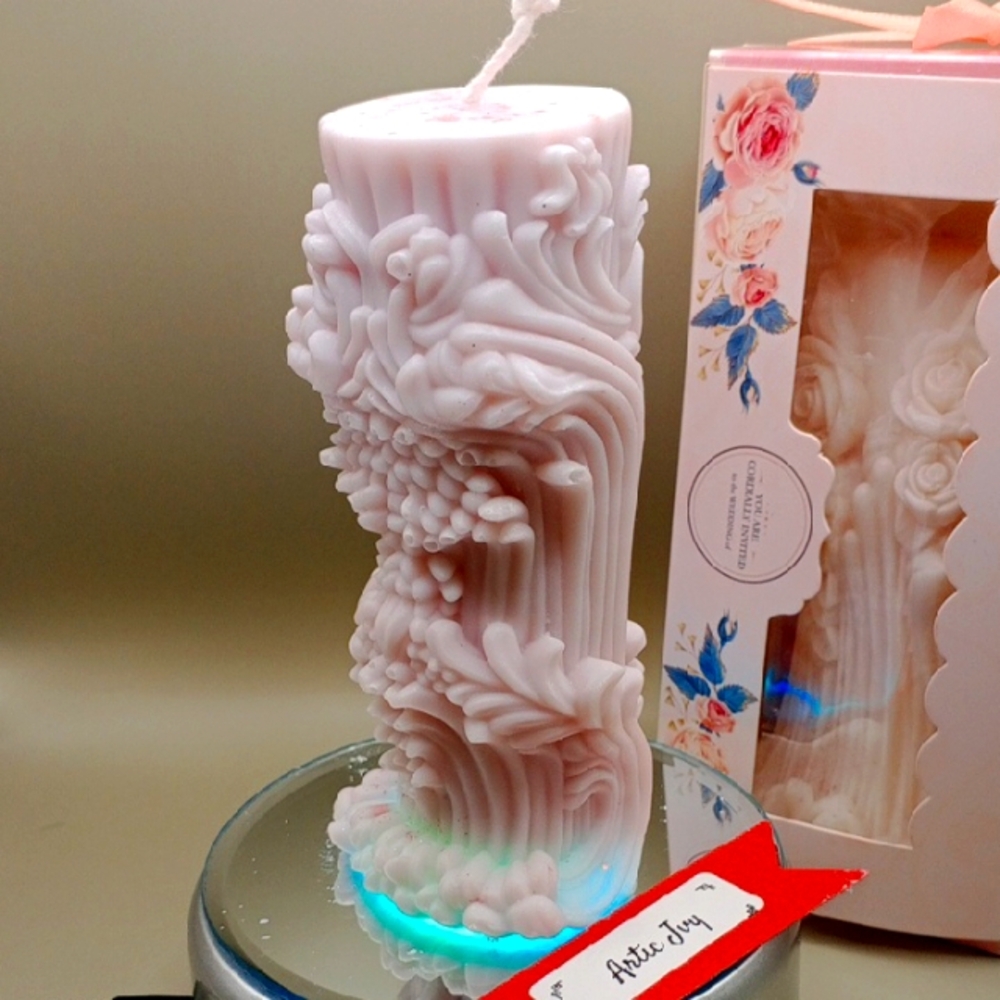 BaRich Hand Made 💕 Pink Decorative Candle